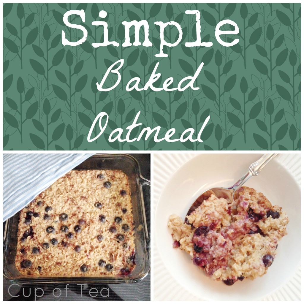 Simple Baked Oatmeal - Easy to make for a few or a crowd! 