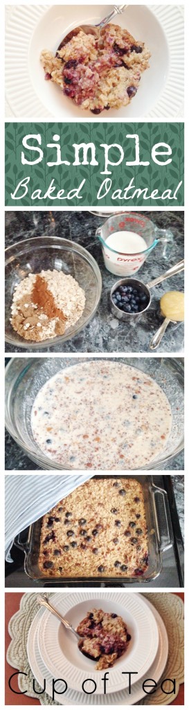 Deliciously simple baked oatmeal to feed a few or a lot!