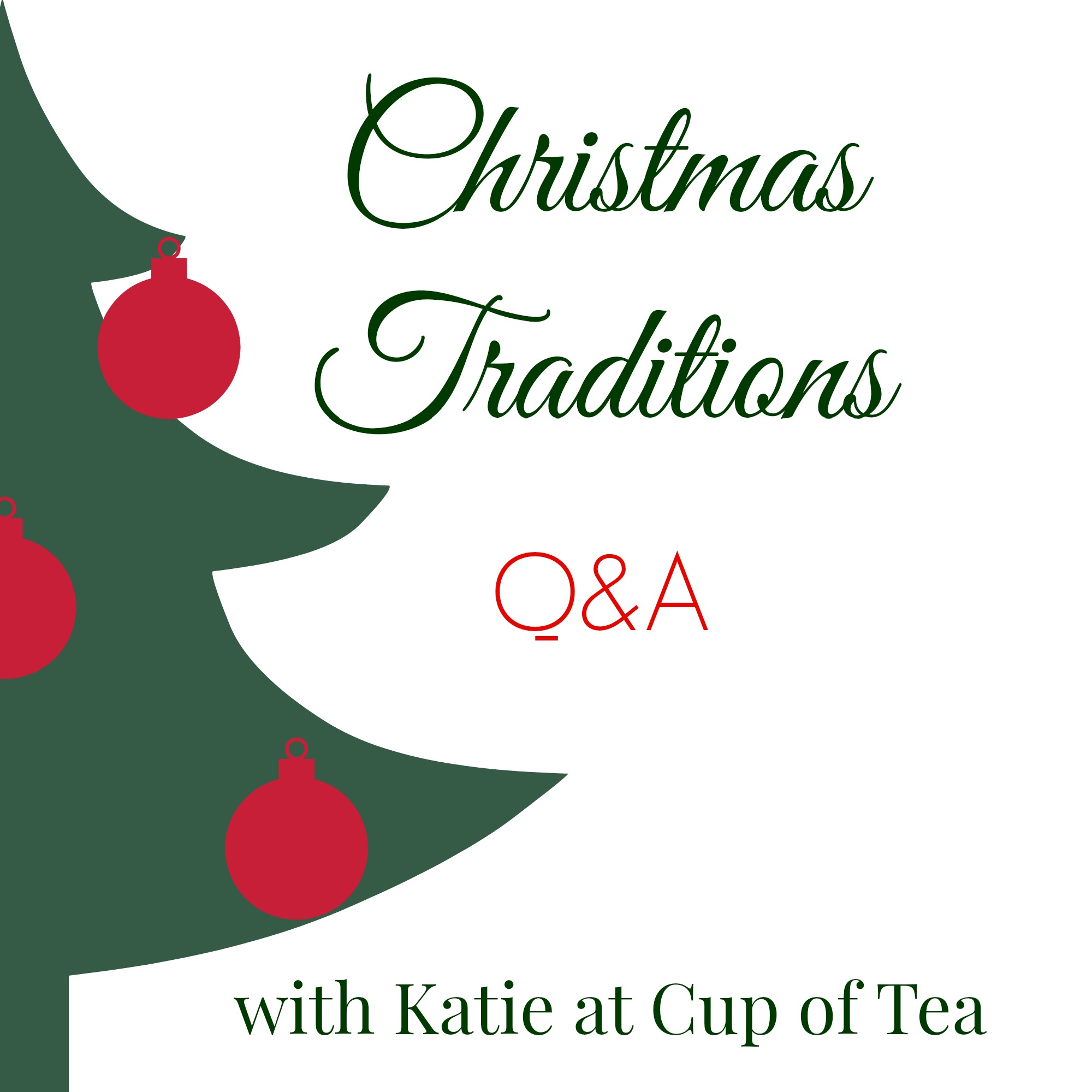 Christmas Traditions with the Cup of Tea blog