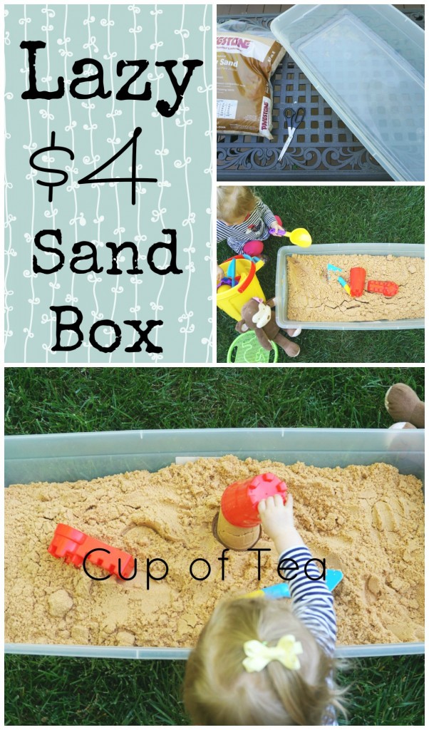 An easy DIY sandbox for only $4