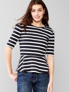 Gap Striped Peplum Top